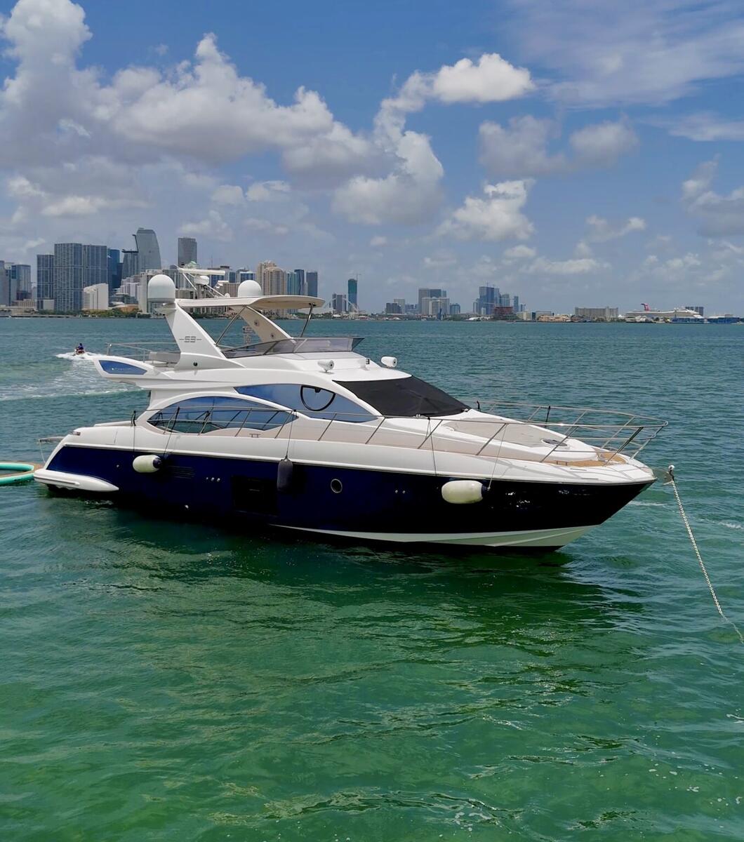 AZ, a 55 ft Azimut 55 Flybridge on the water in Miami