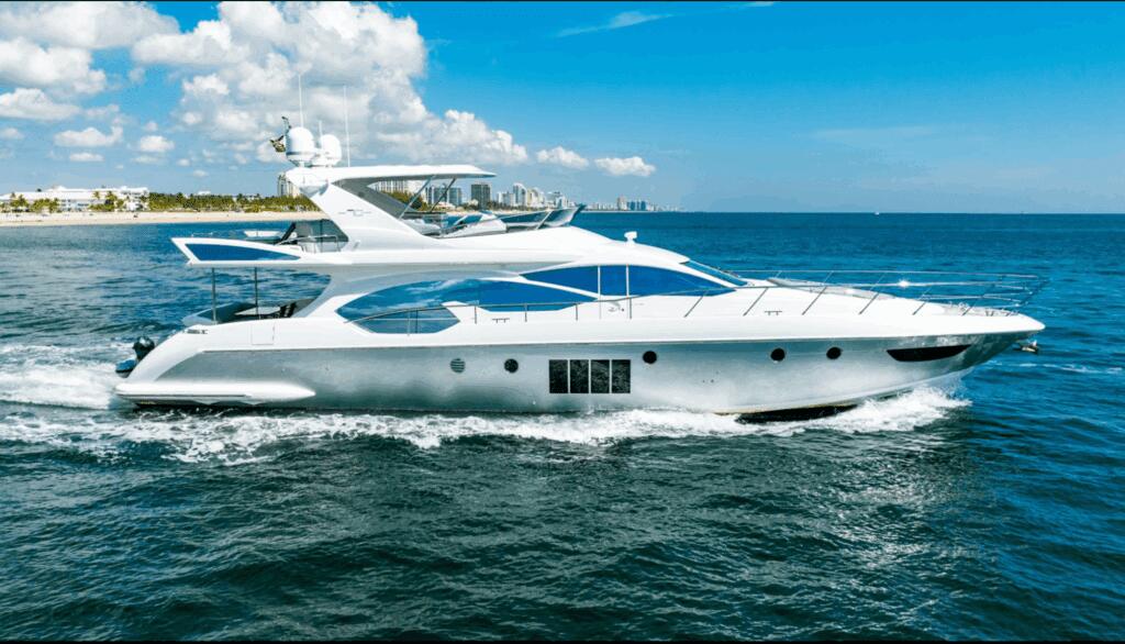 Days like this., a 70 ft Azimut 70 Flybridge on the water in Miami