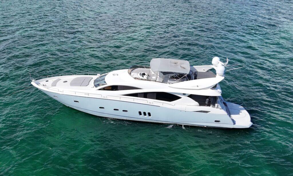 Deep Blue, a 90 ft Sunseeker 90 on the water in Miami